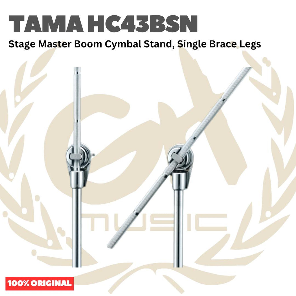 TAMA HC43BSN Stage Master Boom Cymbal Stand, Single Brace Legs - Stand Simbal Drum