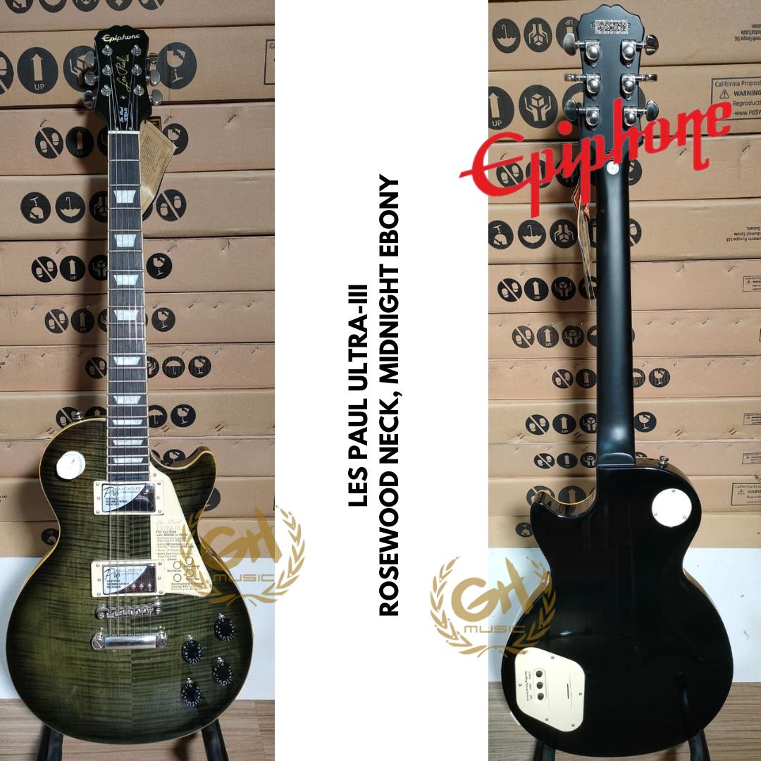 Epiphone Les Paul Ultra-III Electric Guitar, RW Neck - Gitar Elektrik