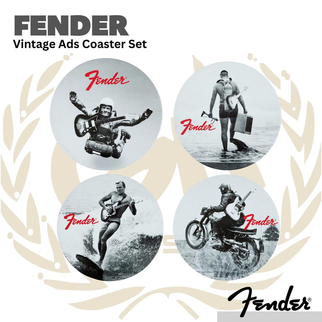 Fender Vintage Ads Coaster Set