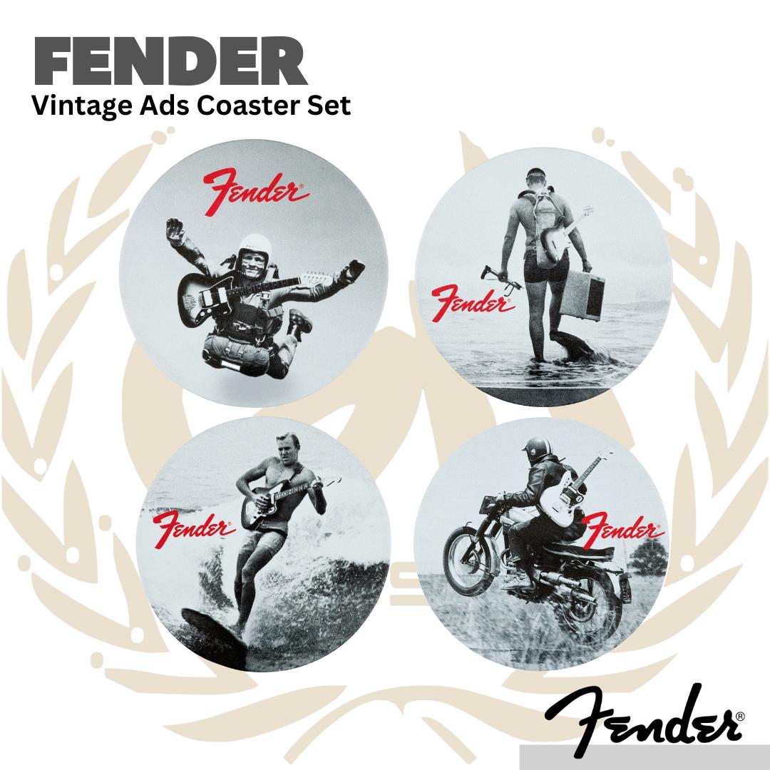Fender Vintage Ads Coaster Set