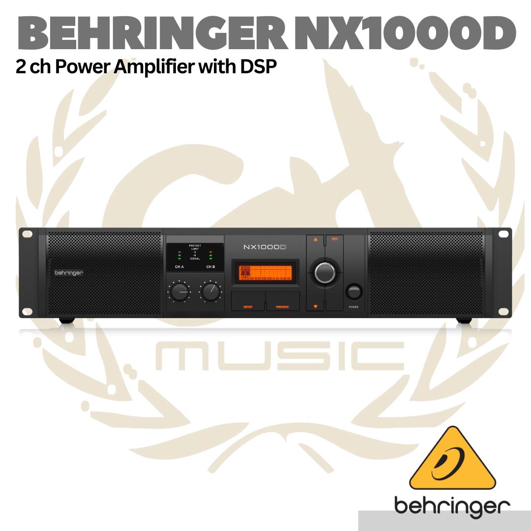Behringer NX1000D Power Amplifier with DSP - Mixer 2 ch Class D