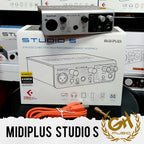 MIDIPLUS STUDIO S SOUNDCARD utk Mic Microphone RECORDING ZOOM GAMING