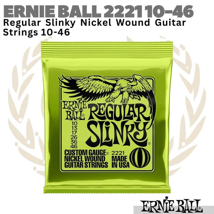 ERNIE BALL 2221 Regular Slinky Electric Guitar Strings 10-46 | Senar