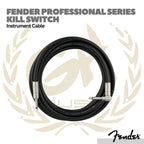 Fender Professional Series Kill Switch Straight/Angled Instrument Cable - Kabel Jack Gitar Bass Asli