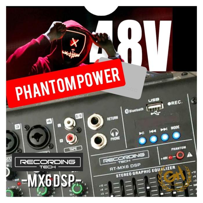 RECORDING TECH MX6DSP PROFESSIONAL 6 CHANNEL PODCAST AUDIO MIXER
