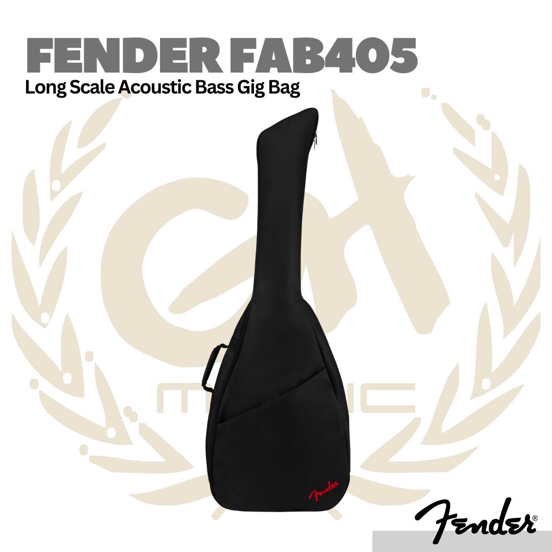 Fender FAB405 Long Scale Acoustic Bass Gig Bag - Tas Case Bass