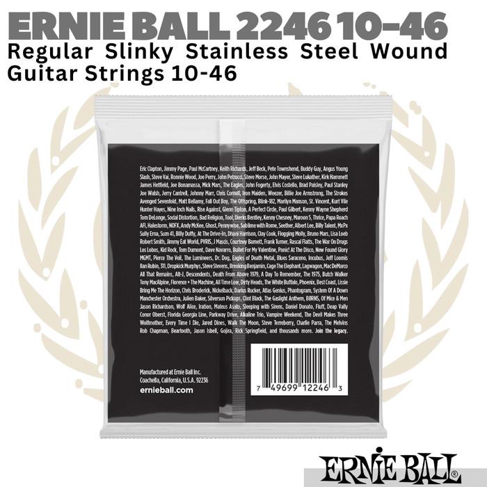 ERNIE BALL 2246 Regular Slinky Electric Guitar String 10-46 | Senar