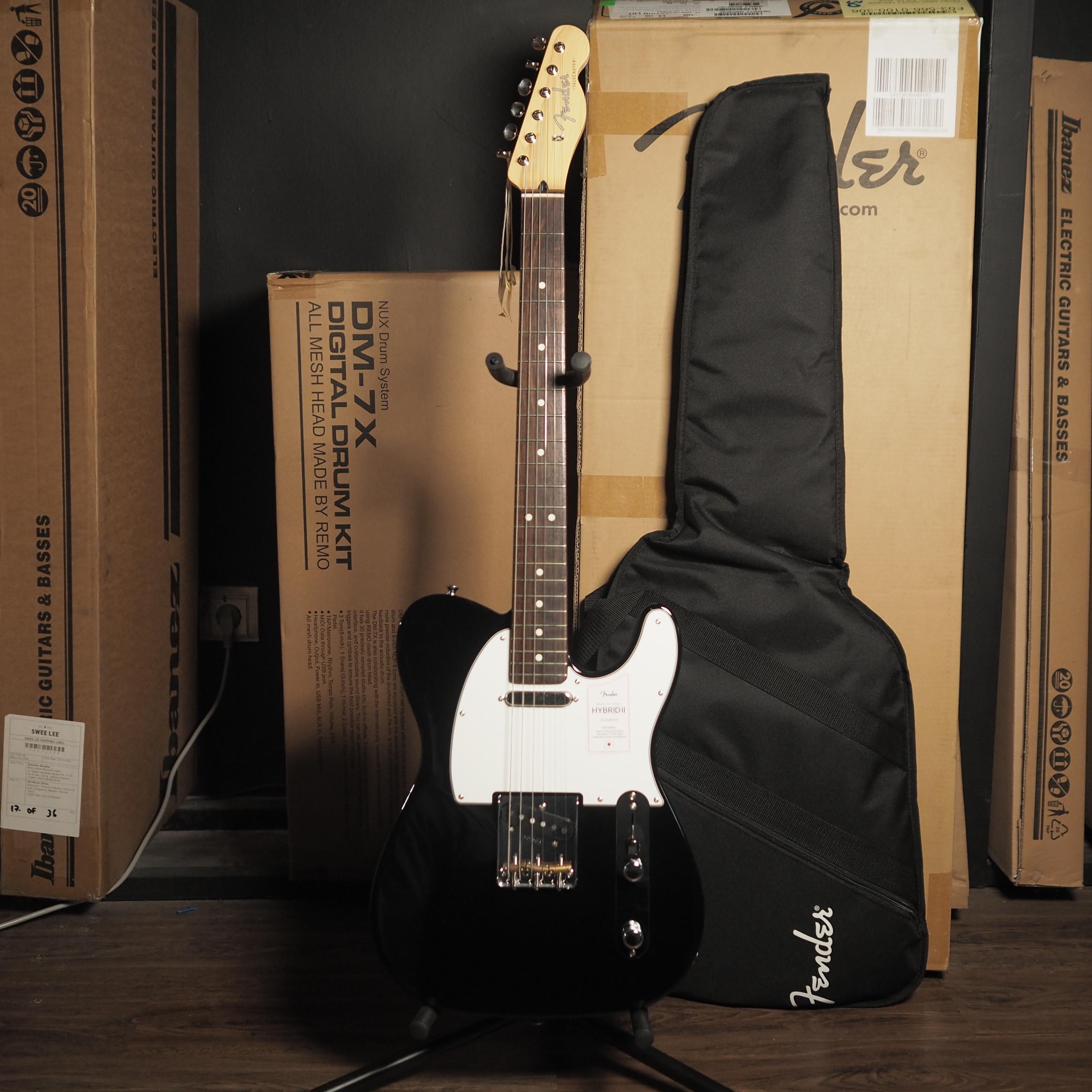 Fender Japan Hybrid II Telecaster Electric Guitar, RW FB - Gitar Elektrik