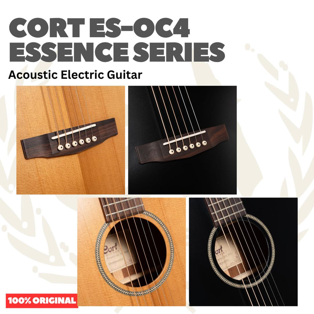 Cort ES-OC4 Essence Series Acoustic Electric Guitar - Gitar Akustik dengan Preamp