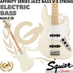 Squier Affinity Series Jazz Bass V 5-String Maple FB - Olympic White