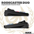 RodeCaster Duo Integrated Audio Production Studio - Soundcard Mixer Livestreaming Rode Caster Duo - Sound Card