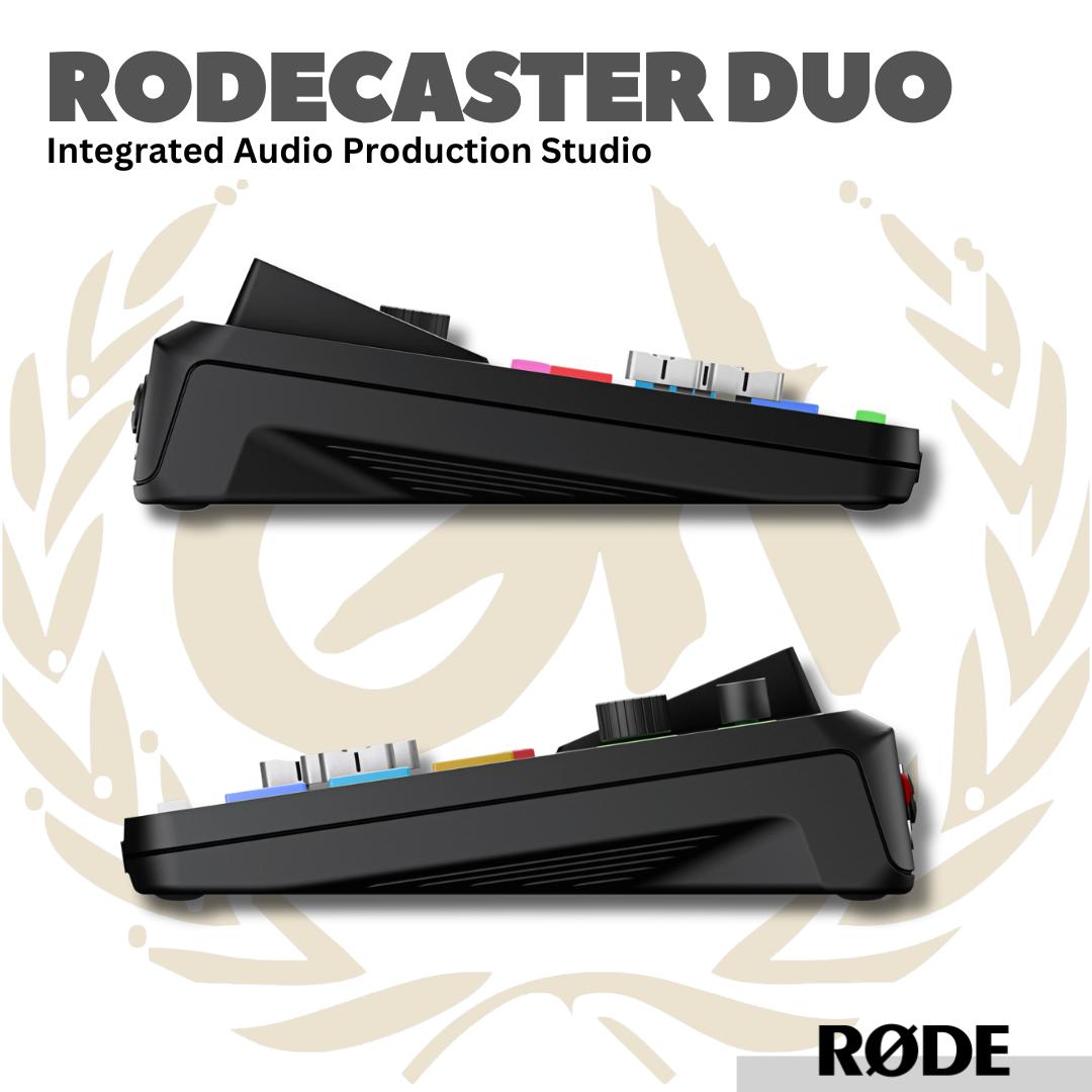 RodeCaster Duo Integrated Audio Production Studio - Soundcard Mixer Livestreaming Rode Caster Duo - Sound Card