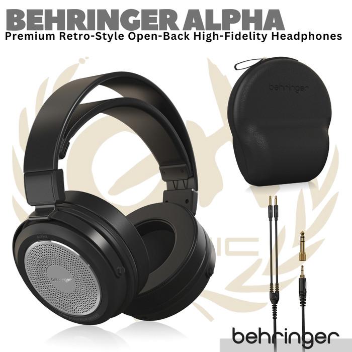 BEHRINGER ALPHA Premium Retro Style Open Back Studio Headphones
