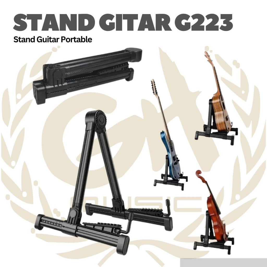 Stand Guitar Portable Foldable Gitar Holder GT223 - Stand Guitar