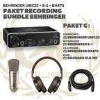 PAKET RECORDING BUNDLE BEHRINGER - PAKET REKAMAN ALL BEHRINGER