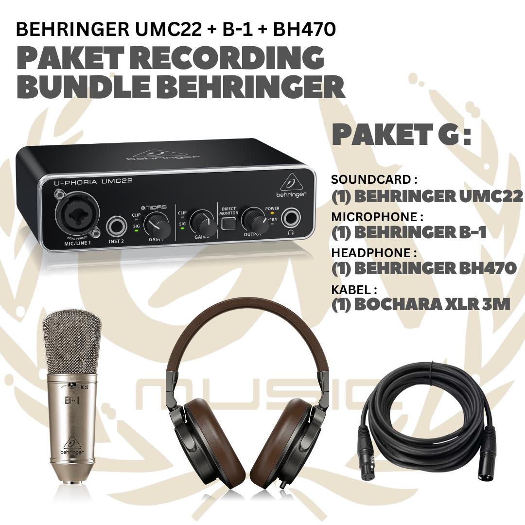 PAKET RECORDING BUNDLE BEHRINGER - PAKET REKAMAN ALL BEHRINGER