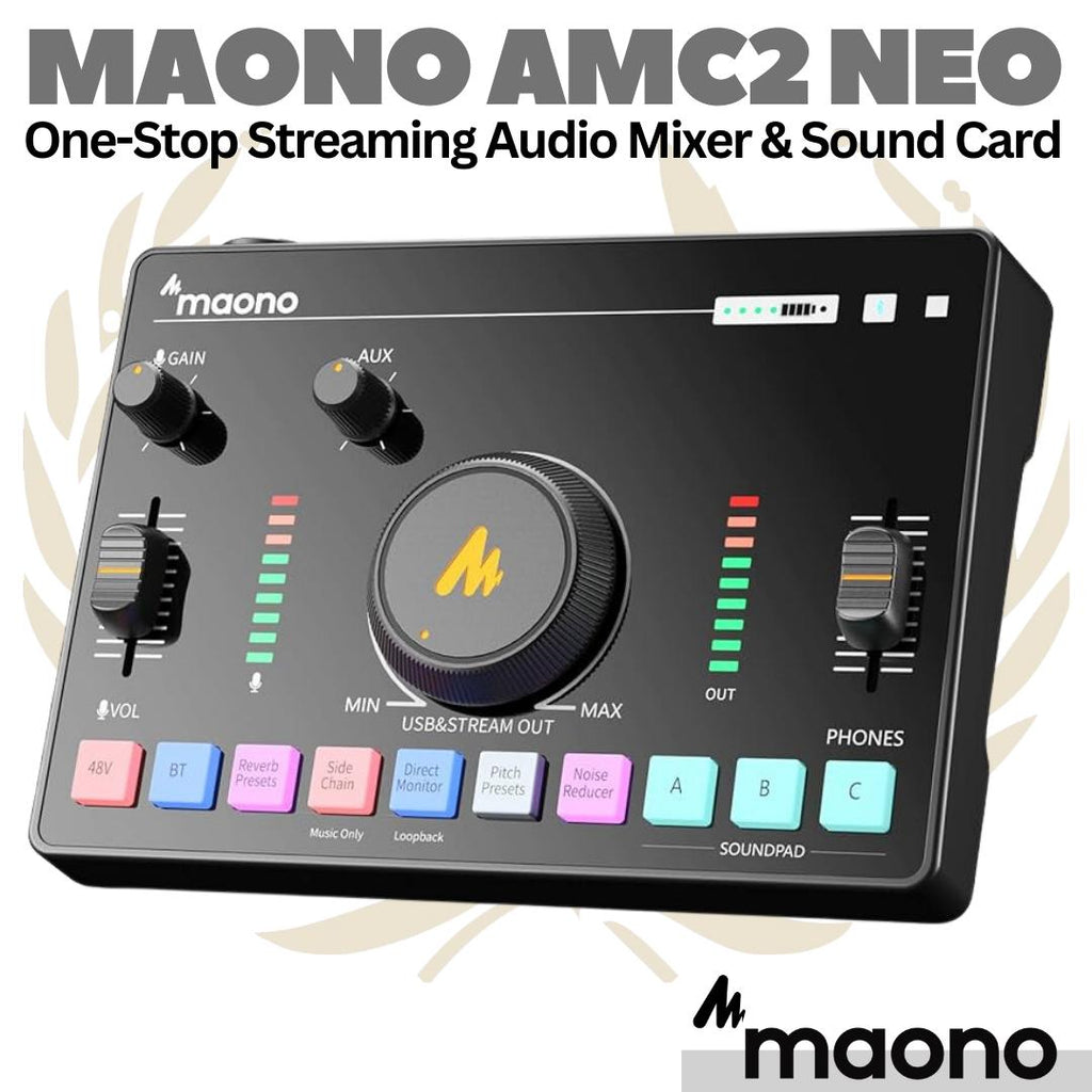 PAKET MAONO AMC2 NEO + Microphone | Gaming Live Streaming Soundcard