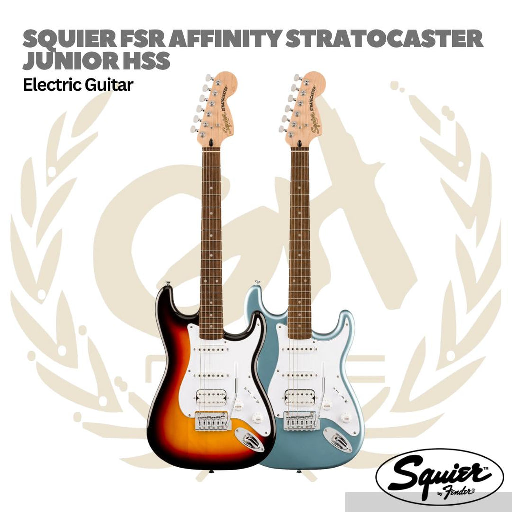 Squier Affinity Series Stratocaster Junior HSS Electric Guitar, Laurel FB - Gitar Elektrik