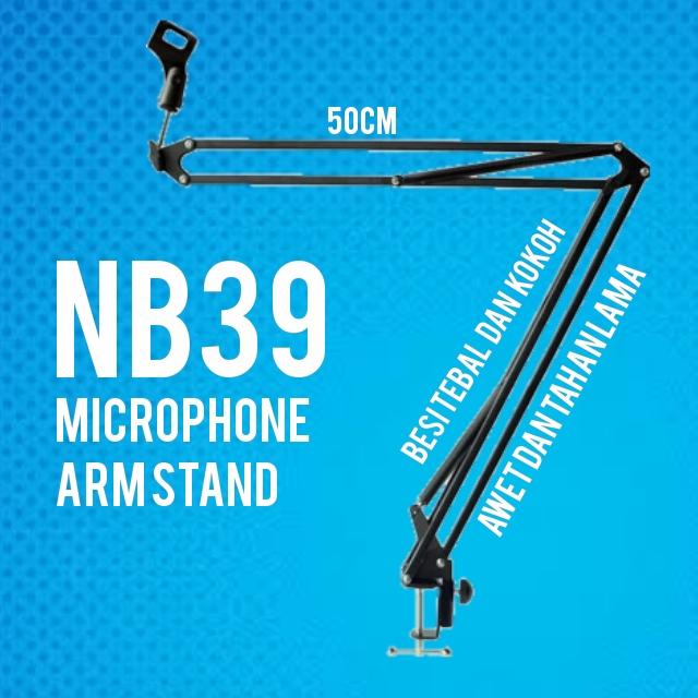MIC ARM STAND RECORDING ZOOM PODCAST BROADCAST COVER LAGU VOICE OVER