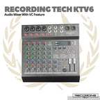 Recording Tech KTV6 With VC Feature - 6 Channel Audio Mixer