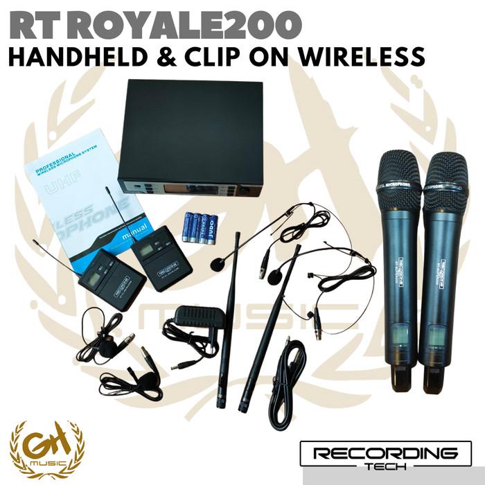RECORDINGTECH RT ROYALE200 CLIP ON & HANDHELD WIRELESS SYSTEM