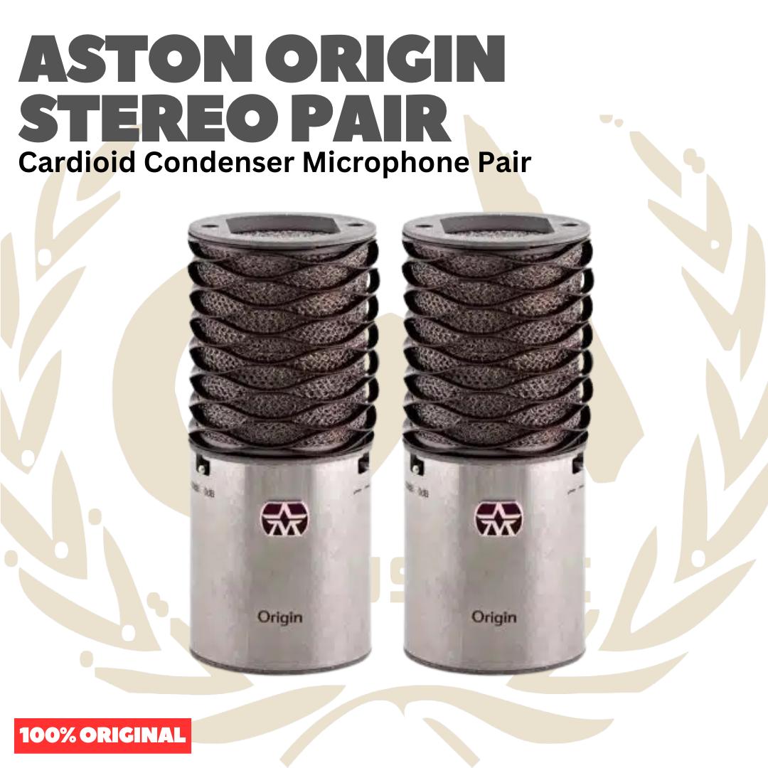 ASTON ORIGIN STEREO PAIR Cardioid Condenser Microphone Pair - Mik Kondenser Mic Sepasang Set Original Asli