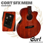 Cort SFX-MEM-OP Acoustic Guitar w/Bag - Gitar Akustik