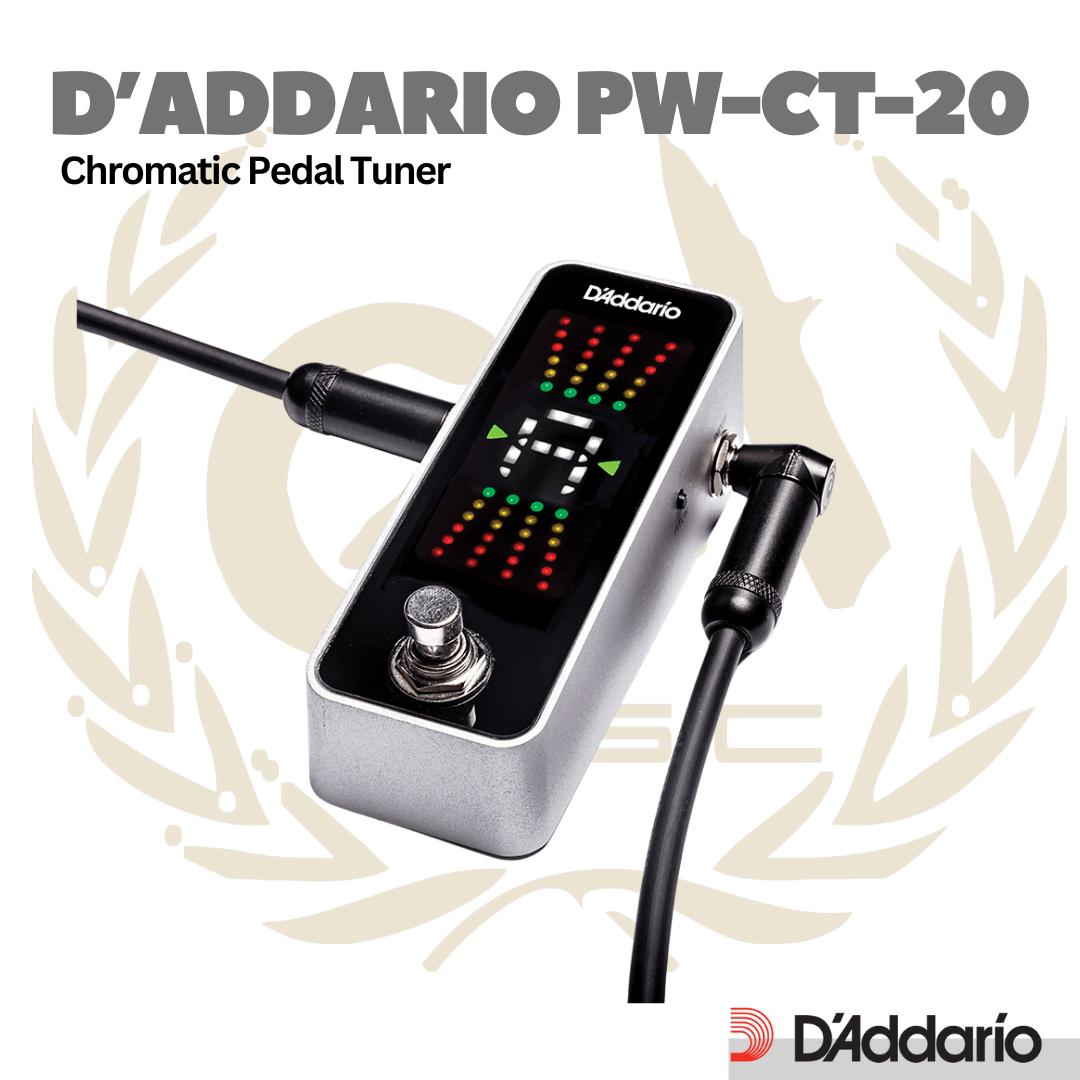 D'addario PW-CT-20 Chromatic Pedal Tuner - Gitar Bass Ukulele