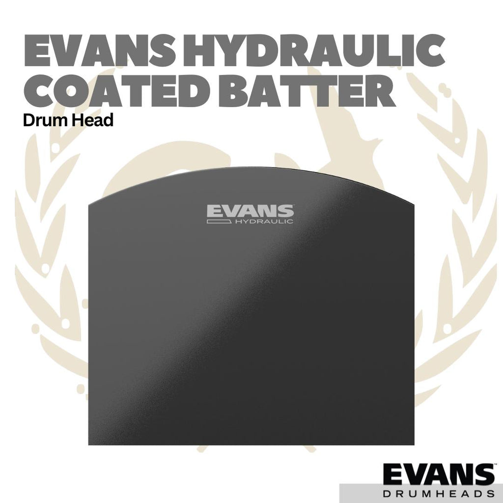 Evans Hydraulic Black Coated Snare Batter Drum Head - Membran Head