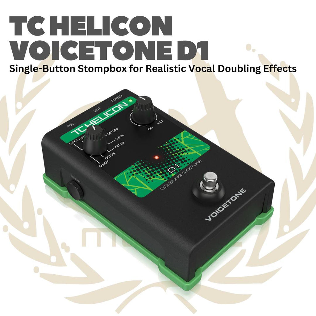 TC Helicon Voicetone D1 - D 1 Voice tone Efek Gitar Bass Pedal D-1