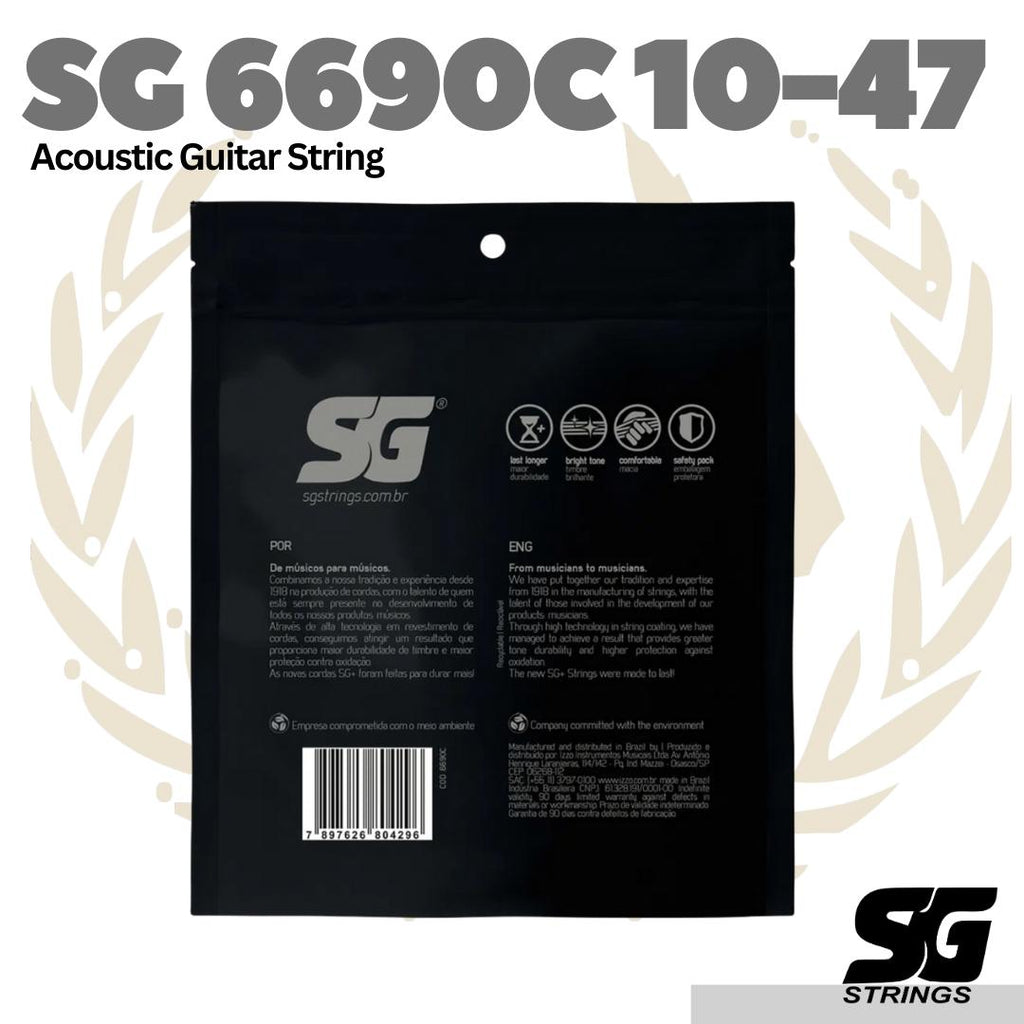 SG String 6690C Acoustic Guitar String 10-47 - Senar Gitar Akustik