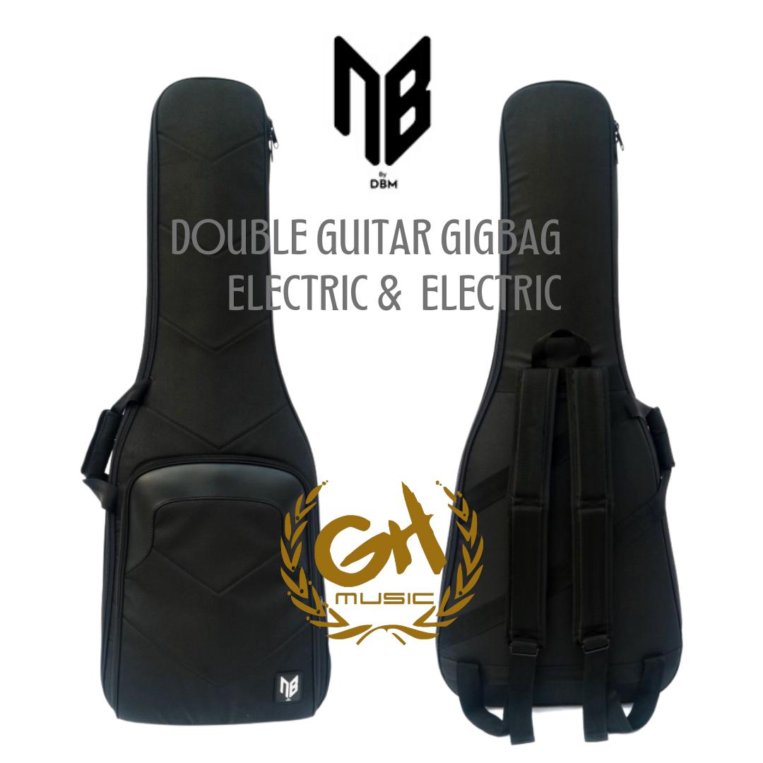 DOUBLE GIGBAG NB PRO ELECTRIC GUITAR & ELECTRIC GUITAR - TAS GITAR ELEKTRIK DOUBLE GIG BAG
