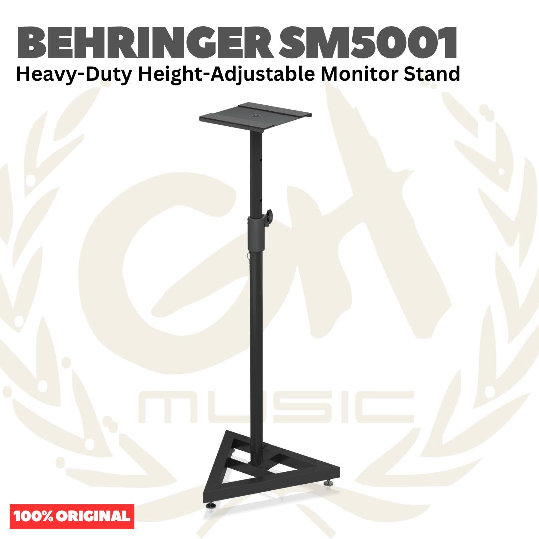 Behringer SM5001 Heavy-Duty Height-Adjustable Monitor Stand - Stand Speaker Monitor