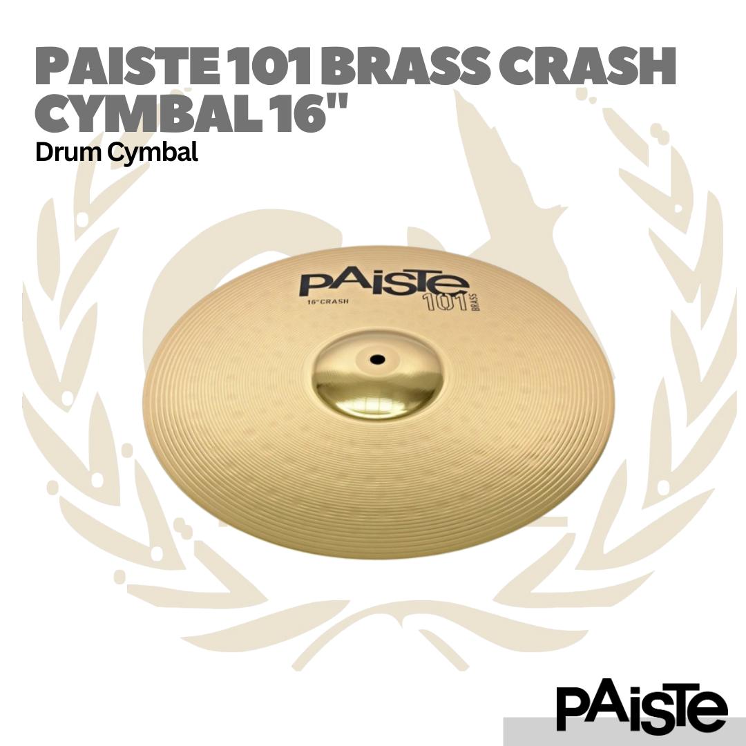 Paiste 101 16" Brass Crash Cymbal - Cymbal Drum