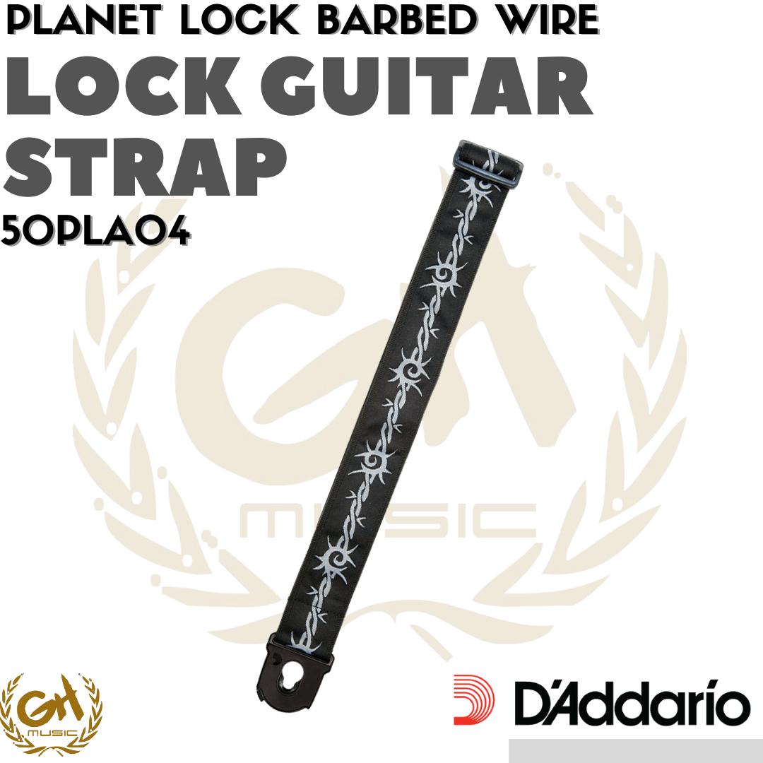 D'ADDARIO PLANET LOCK GUITAR STRAP Barbed Wire 50PLA04