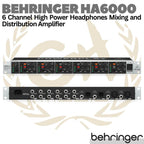 BEHRINGER POWERPLAY HA6000 6 Channel Headphones Distribution Amplifier