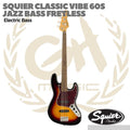 Squier Classic Vibe 60s Jazz Bass Fretless - Bass Elektrik