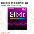 ELIXIR 11000 Polyweb 80/20 Bronze Acoustic Guitar Strings 10-47 - Senar Gitar Akustik