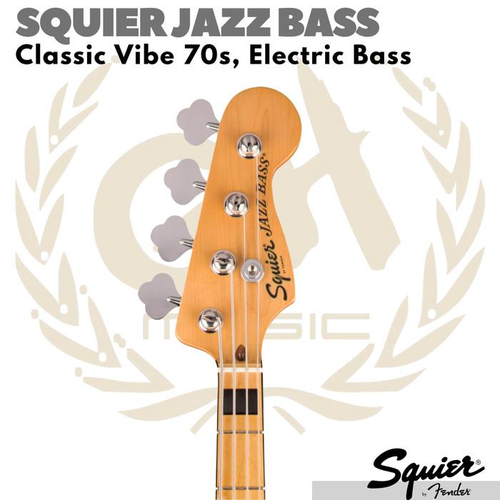 Squier Jazz Bass Guitar Classic Vibe 70s | Jazzbass Gitar elektrik