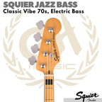 Squier Jazz Bass Guitar Classic Vibe 70s | Jazzbass Gitar elektrik