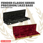 Fender Classic Series Precision/Jazz Bass Guitar Wood Case - Hardcase Koper Gitar Listrik Elektrik Hard case Original Asli