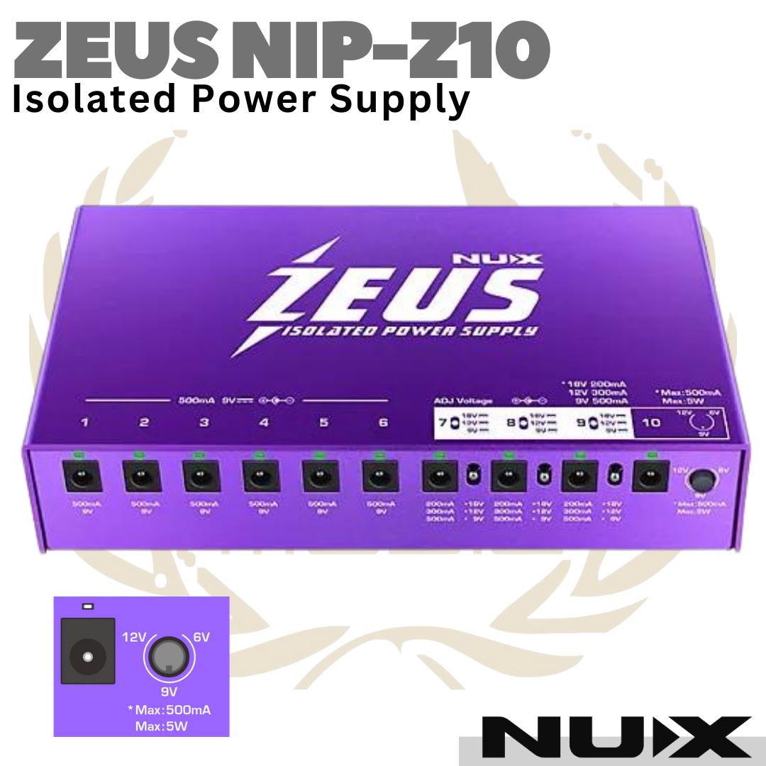 NUX ZEUS NIPZ10 Isolated Power Supply Guitar & Bass Effect | NIP-Z10