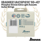 IBANEZ IACSP61C 10-47 Phosphor Bronze Extra Light Acoustic Strings