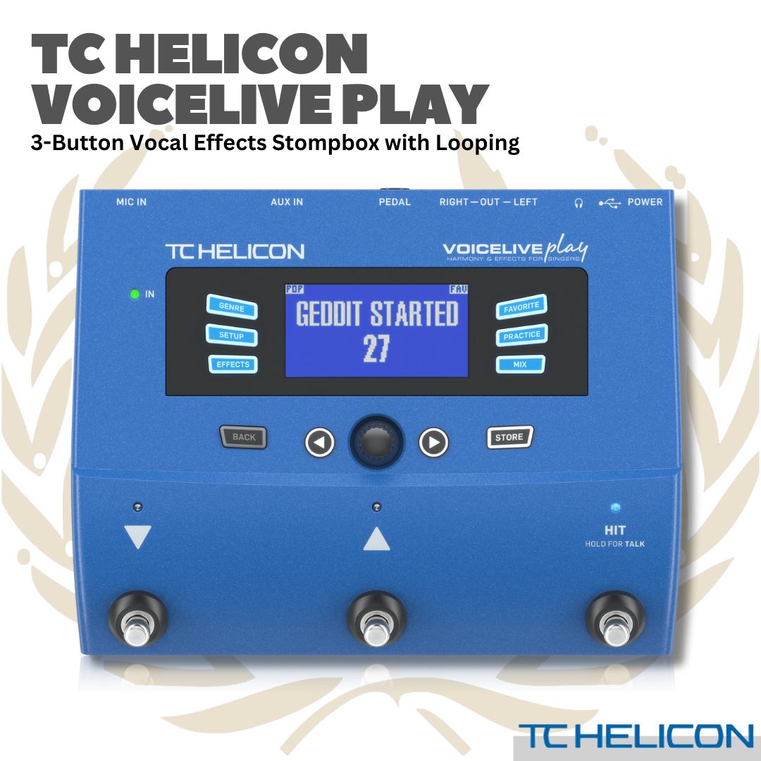 TC HELICON VOICELIVE PLAY VOCAL EFFECT PEDAL - STOMPBOX EFEK PEDAL VOKAL LOOPING