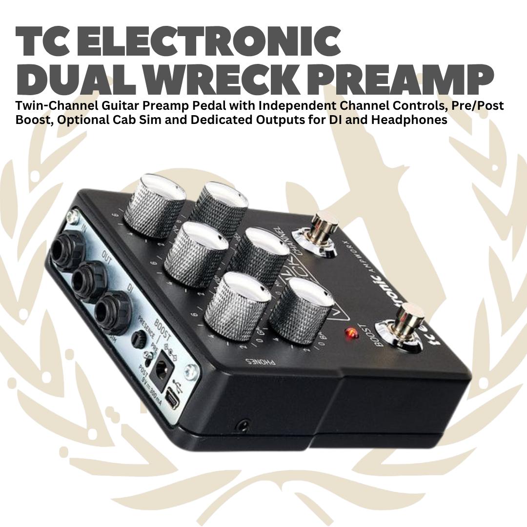 TC Electronic Dual Wreck Preamp - Efek Gitar Bass Pedal