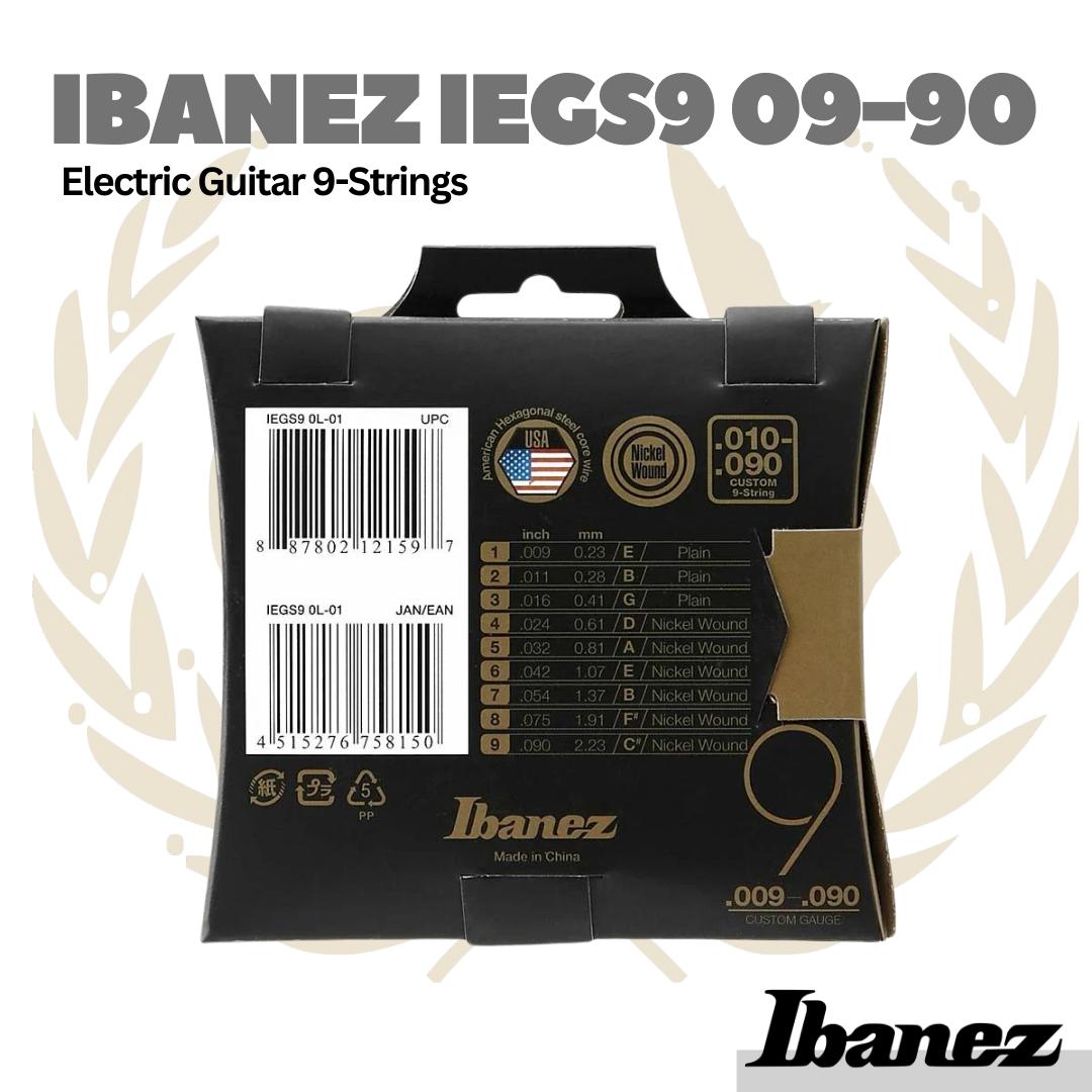 Ibanez IEGS9 9-String Electric Guitar Strings - Senar Gitar