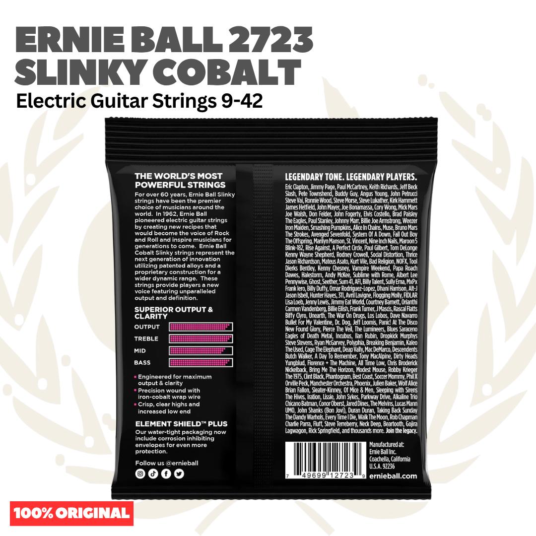 Ernie Ball 2723 09-42 Super Slinky Cobalt Electric Guitar Strings - Senar Gitar Listrik