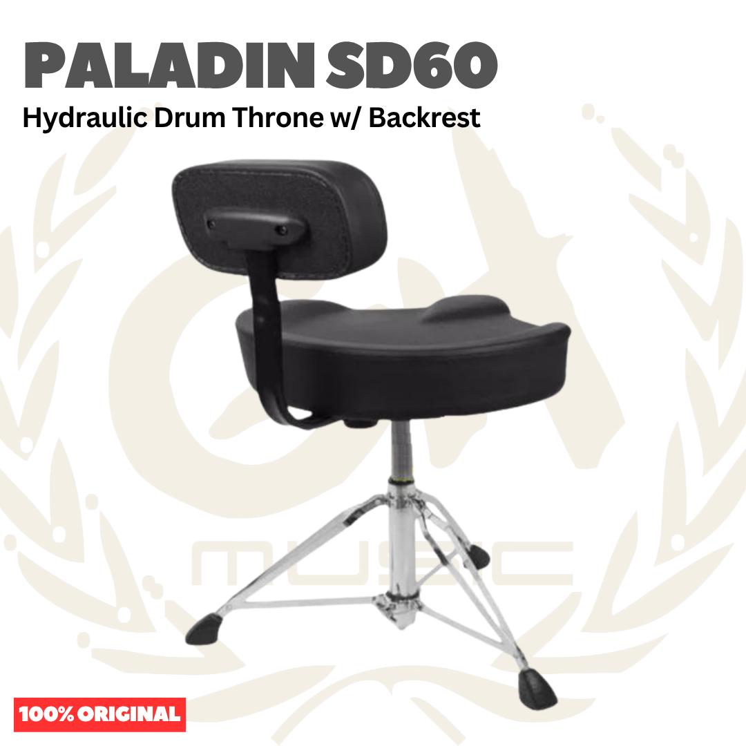 Paladin SD60 Hydraulic Drum Throne w/ Backrest - Kursi Bangku Drum SD-60