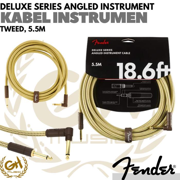 Fender Deluxe Series Angled Instrument Cable - KABEL INSTRUMEN