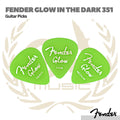 Fender Glow In The Dark 351 Guitar Picks - Pik Gitar Bass Isi 12